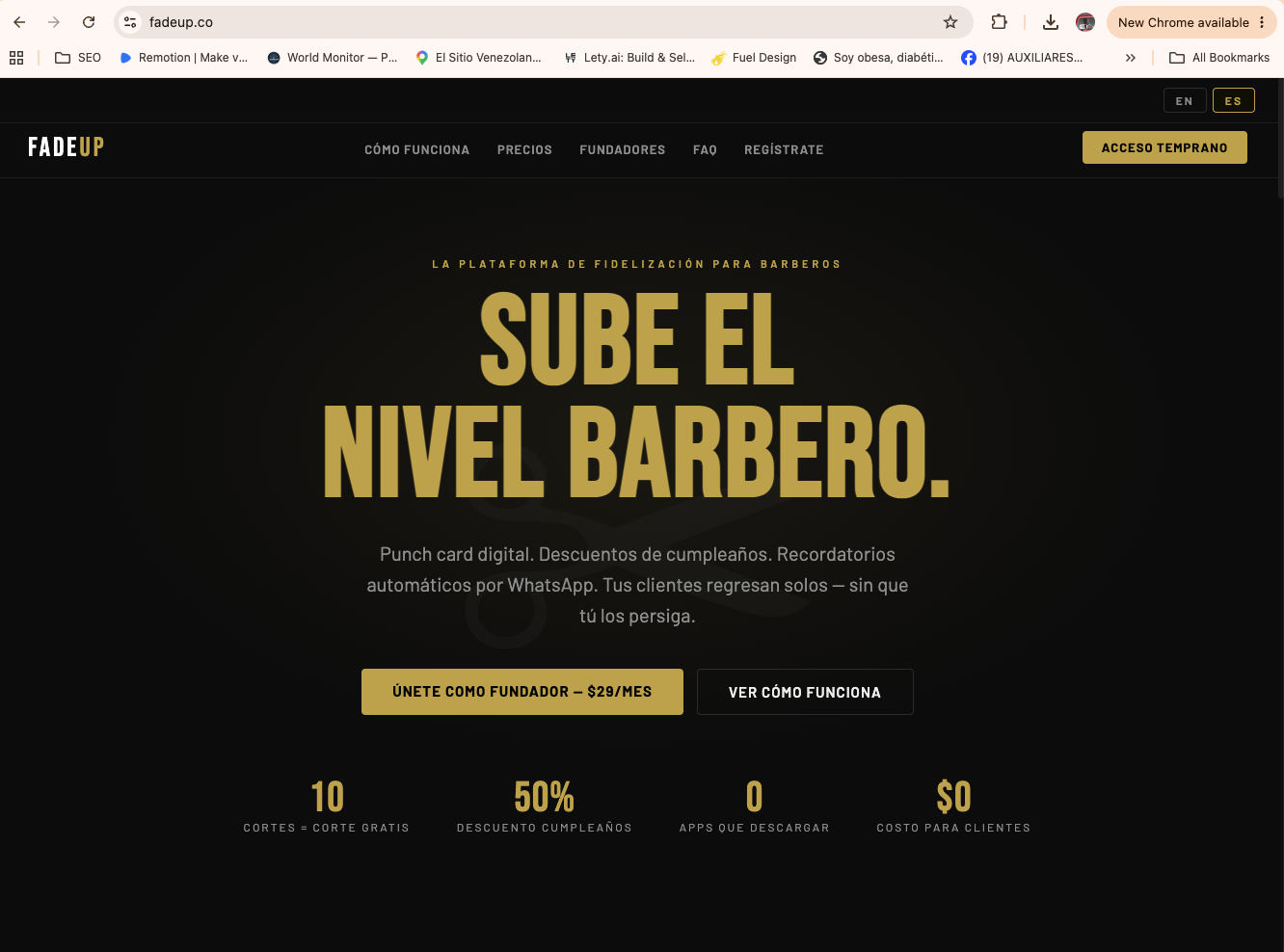 FadeUp digital platform